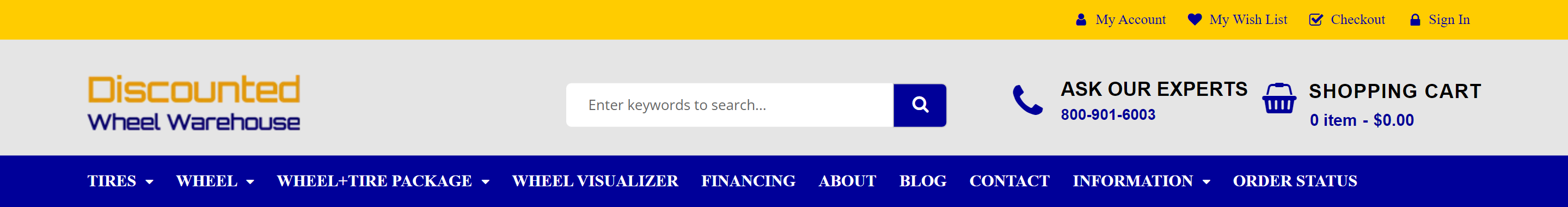 Discounted Wheel Warehouse Order Status & Tracking